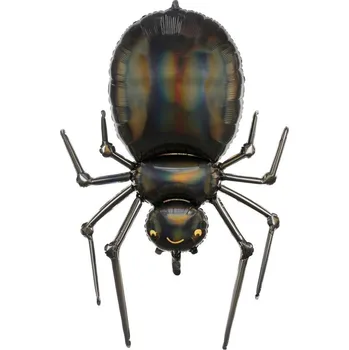 Balónek Balónek fóliový pavouk 101x60 cm, černý