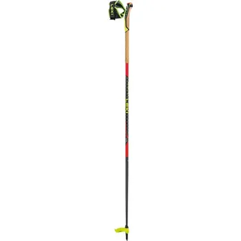 Trekingová hůl Skialpové hole LEKI Mezza Race bright red-black-neonyellow - 135 cm
