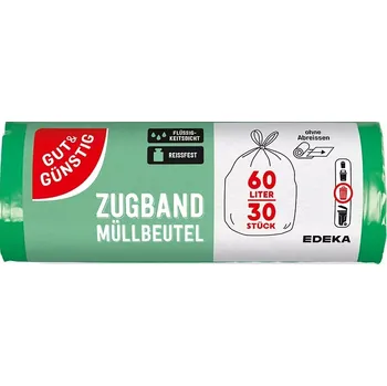 Pytle na odpadky G&G Zatahovací pytle na odpadky 60 L – 30 ks