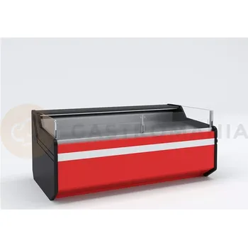 Chladicí vitrína obslužná, ventilovaná, čelní a boční sklo rovné, bez agregátu | JUKA, Modena W 125/110 SP New