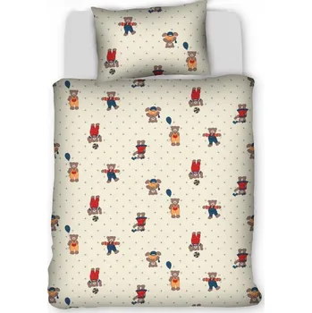 Povlečení Bavlněné dětské povlečení Medvídci na béžovém Rozměr: 40x60 a 90x140cm