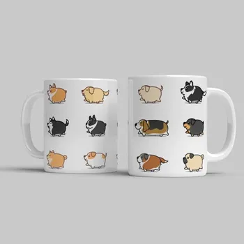 Hrnek Tlustí psi - Tmavozelená