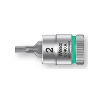 Gola sada 1/4´´ hlavice zástrčná na šestihran 5/64´´,zyklop 8740 a,wera, 003380