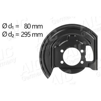 Brzdový kotouč Ochranný plech proti rozstřikování, brzdový kotouč A.I.C. 58192