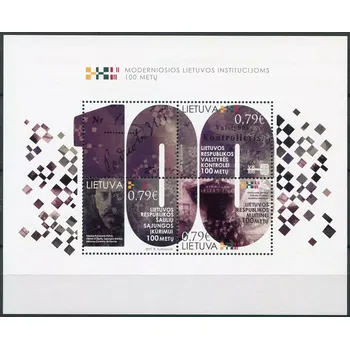 Poštovní známka (2019) MiNr. 1303 - 1305, BL. 63 ** - Litva - Moderní státní instituce