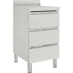 Profesionální kuchyňská linka se 3 zásuvkami 50x60x96 cm IM_151179