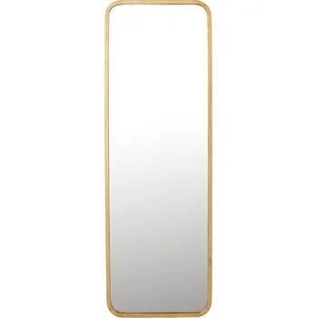 Zrcadlo Zlaté kovové nástěnné zrcadlo J-line Monna 119,5 x 40,5 cm