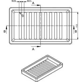 Náhradní díl pro HAAS+SOHN - RIGA modry plech- Rošt malý (260x152) / černá