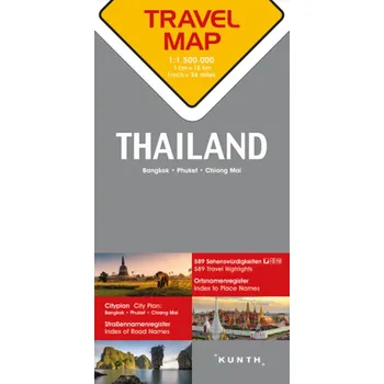 Thajsko 1:1,5M TravelMap KUNTH