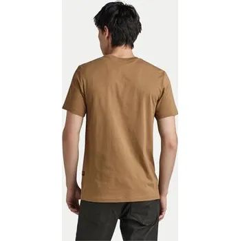 Pánské tričko G-Star Raw T-Shirt Distressed D24420-336-7172 Hnědá Slim Fit L