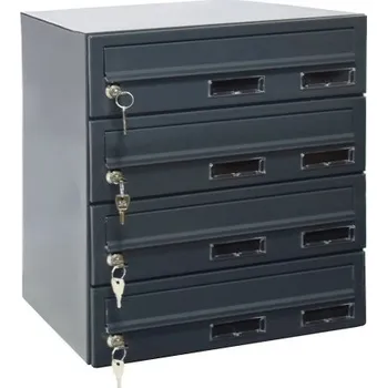 Železářství M37/4 rovná schránka RAL7016 RAL 7016 / Antracit