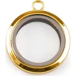 Medailonek rozevírací na magnet Ø30 mm Varianta: 3 zlatá, Balení: 1 ks