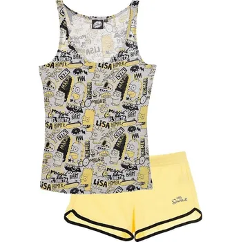 Dívčí pyžamo SET 4 KS PYŽAMO SIMPSON, S,M,L,XL