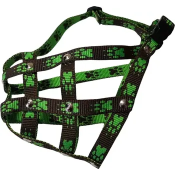 Náhubek pro psa Palkar nylonový náhubek pro velkého Boxera vel. 4 černo-zelená