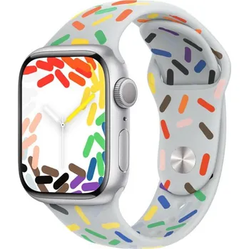 Silikonový řemínek Pride edition pro Apple Watch 42/44/45/46/49mm Barva: Šedá