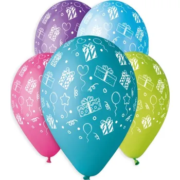 Balónky s potiskem 5ks OBYČ. Dárek