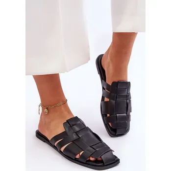 Dámské pantofle Dámské pruhované pantofle Reyna Barva: Černá, Velikost: 37