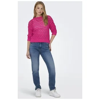 Dámský svetr ONLY Svetr Linda 15311772 Růžová Regular Fit S