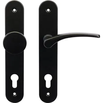 Dveřní kování RK.SPLIT.P.CE pravá klika + koule černá 90mm Černá