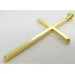 Klenoty Budín Dámský zlatý přívěsek obrovský křížek 585/1,66gr HK3193 (Klenoty Budín Dámský zlatý přívěsek obrovský křížek 585/1,66gr HK3193)