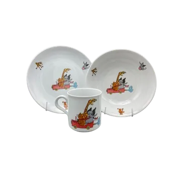 dětská jídelní sada B&B Dětská porcelánová souprava Dobrodružství, 3ks
