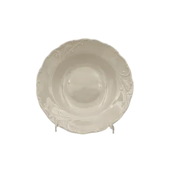 Talíř Moritz Zdekauer, Talíř hluboký Liana 23cm, slonová kost