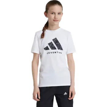 Chlapecké tričko Dětské tričko Adidas Juventus FC 24/25 Graphic Tee bílé