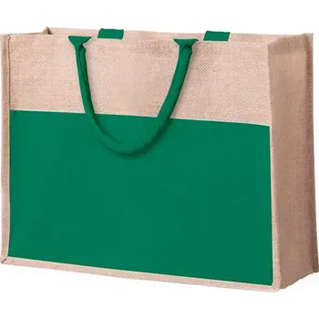 Plážová taška Pantai plážová nebo nákupní taška - zelená / přírodní - AP781832-07