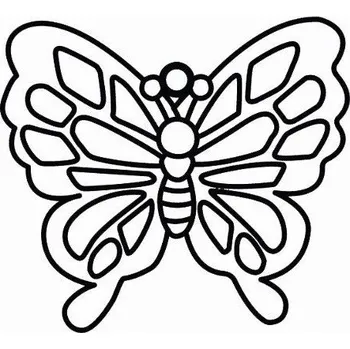 Závěsná sklíčka k vybarvení barvami na sklo cca 8 cm - 2. MOTÝL