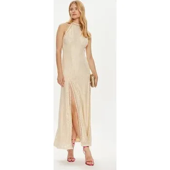 Dámská móda Guess Večerní šaty W2YK96 K3I20 Béžová Regular Fit XXL