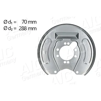 Brzdový kotouč Ochranný plech proti rozstřikování, brzdový kotouč A.I.C. 58830