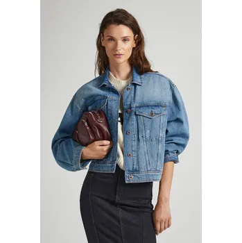 Dámská bunda Pepe Jeans Dámská bunda TURNER VINTAGE Barva: denim (odpovídá obrázku), Velikost: M
