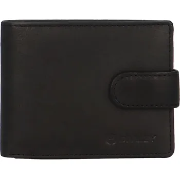 Peněženka Pánská kožená peněženka černá - Diviley Paras černá