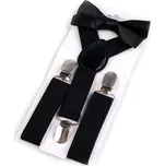 Dětská sada šle a motýlek Varianta: 4 černá, Balení: 1 sada