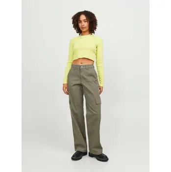 JJXX Kalhoty z materiálu 12236946 Zelená Regular Fit XL