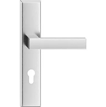 TOPAZ vchodová klika nerez TDK 90mm Pravá