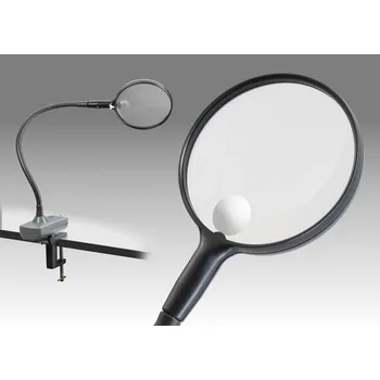 Lupa Lupa stojánková s čočkou průměru 110 mm s LED diodovým osvětlením - LCHAM01 - D 476A