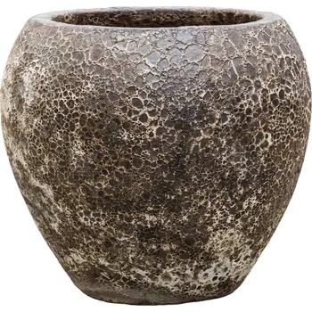 Květináč Baq Lava Balloon Relic Black Ø 49 cm / V 43 cm