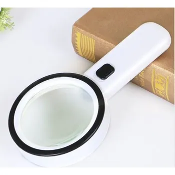 Lupa s osvětlením - bílá