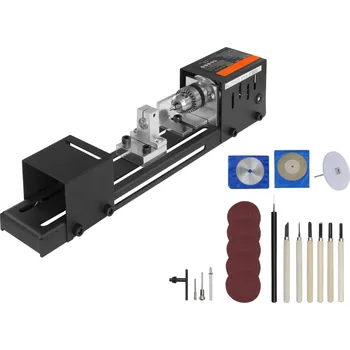 Frézka Mini Soustruh pro Umělecké Dřevoobrábění s Nástavci a Přislušenstvím Frézka DIY