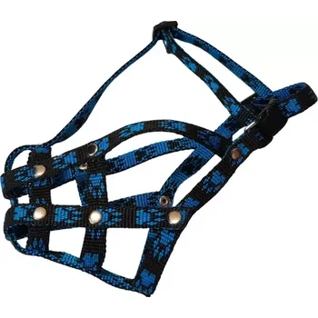 Náhubek pro psa Palkar nylonový náhubek pro Mopse vel. 1 černo-modrá