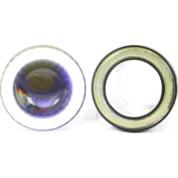 Autodoplněk Interlook LED 760 | 2 ks - Sada mlhových světel s vestavěnými kroužky Angel Eyes LED DRL | kruhový ø 76 mm