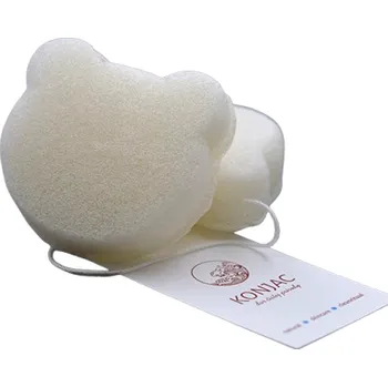 Odličovací ubrousek Konjac Konjaková houbička bílá, 1 ks Tvar: Srdíčko