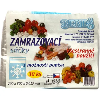 Sáček na potraviny Beneš 3015 Sáčky zamrazovací 200 x 300 mm, 30 ks