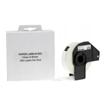 Pásek do tiskárny Naplnka Kompatibilní etikety s Brother DK-11203, 17mm x 87mm, 300ks - bílé