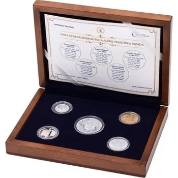 2015 - Sada československých haléřů Františka Davida - Proof