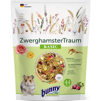 Krmivo pro hlodavce Bunny ZwerghamsterTraum Basic 600 g 2x600g