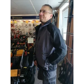 Pánská softshellová bunda Bunda HUSQVARNA softshellová, pánská, šedá vel. S - M - L, Velikost oblečení S Husqvarna 5772530