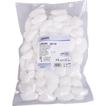 Krytí na ránu LINON tampon stáčený nesterilní 20x19cm 100ks