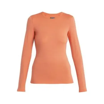 Dámské tričko Icebreaker Oasis LS Crewe Women (104375) TANG oranžová L